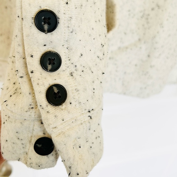 Madewell Donegal Mockneck Sidbutton Sweatshirt Large - Picture 5 of 7